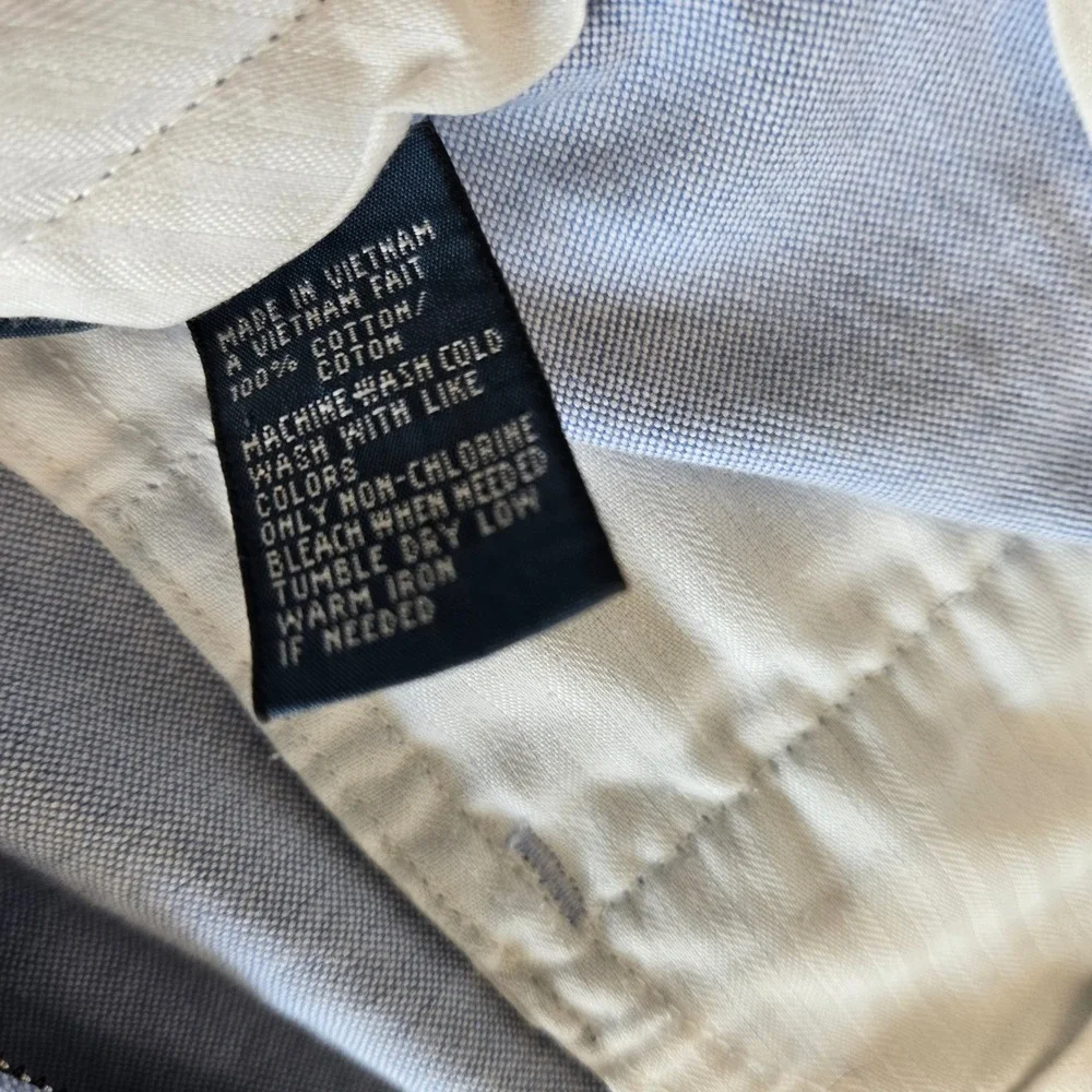 Polo Ralph Lauren Preston Shorts Mens 36 Light Blue Cotton Oxford Chino Preppy